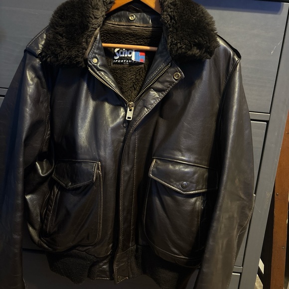 Schott a-2 naked cowhide leather jacket